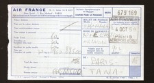 AIR FRANCE bulletin de bagage