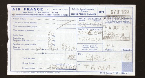 Air france bulletin bagage - france, de