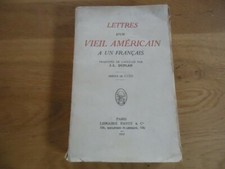 LITTERATURE LETTRES D'UN VIEILLE AMERICAIN A UN FRANCAIS DUPLAN LYSIS PAYOT 1917