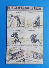 CPA CARTE POSTALE ANCIENNE MILITAIRE SATIRIQUE  WW1 POILU PATRIOTIQUE  RARE 
