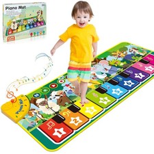 Tapis Musical Jouet Enfant 1 2 Ans, Tapis Piano Bebe avec 10 Sons danimaux Jo...