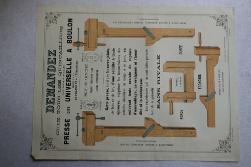 Affiche ancienne litho presse - affiche,