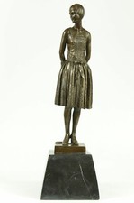 Bronze Sculpture Statue Signée Original Mom Housewife Marbre Art Cadeau Décor