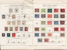 Bavière collection timbres de service port Mi 6 10-12 16-24 25-29 v w x y MH-gest