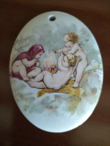 Médaillon ovale vintage - , en