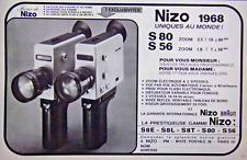 PUBLICITÉ CAMÉRA BRAUN NIZO 1968 UNIQUES AU MONDE POUR VOUS MONSIEUR ET MADAME  