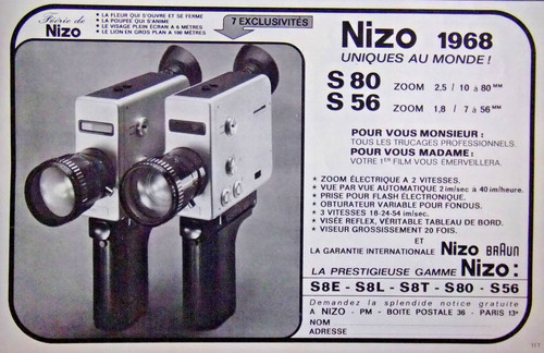 Publicité caméra braun nizo - braun,