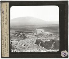 Vue panoramique Naïm, Israël, photo ancienne plaque de verre, positif 8,5x10 cm