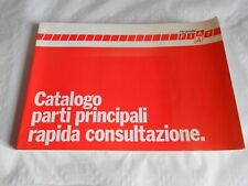 Fiat Auto S.P.A Principal parts Catalogue 1984 quick reference book