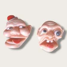 💥 Lot Vintage Années 80 – 2 Figurines Rares “League of Ugly Muggs” Rubber Face