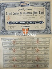 Action au porteur Grand casino