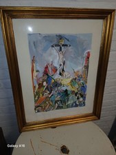 Tableau Peinture Gouache Religieuse