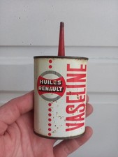 Huiles RENAULT Burette Vaseline Ancienne Collection Automobilia Huile Bidon Tôle
