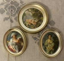 Lot de 3 tableau 2 ovale et 1