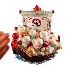 Statue Chats chanceux