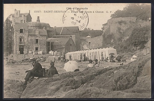 Cpa saint servan plage - cpa, des