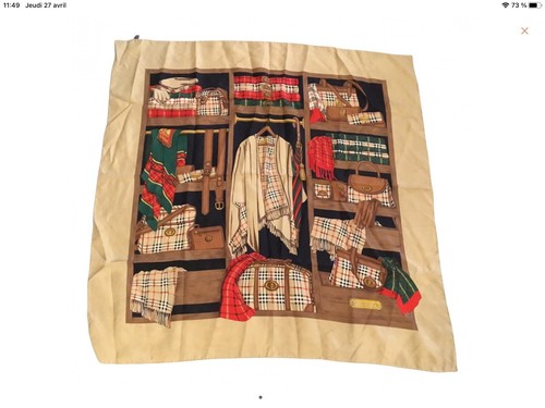 Authentique foulard 100 - 100%, soie