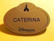 ?? NAMETAG NAME TAG DISNEYLAND PARIS /  ???????????? ? CATERINA