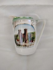 Ancien pot a Lait  porcelaine Souvenir Le Pont De La Caille 