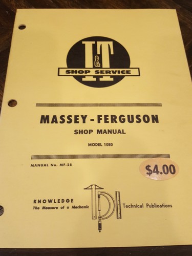 Massey ferguson it manual - massey, i&t