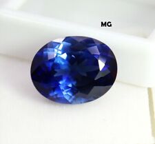 Naturel 12.10 CT Certifié Kashmiri Bleu Saphir non Chauffé Ovale Ample Gemme