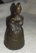 BELLE CLOCHE DE TABLE EN BRONZE HAUTEUR 9CM