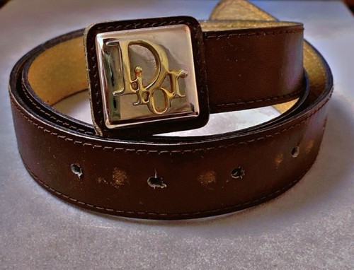 Cuir vtg ceinture christian - ceinture,