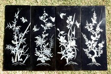 4 plaques panneaux anciens