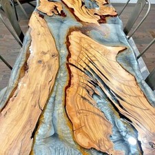 Résine époxy solide La console de salle à manger de luxe Table Décoration de ...