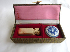 Coffret chine. Sceau à
