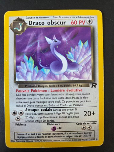 Carte pokémon draco obscur - pokémon,