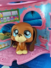 LITTLEST PETSHOP LPS # 888 HASBRO CHIEN BASSET AUX YEUX BLEUS  RARE