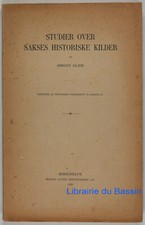 Studier over sakses historiske kilder Jorgen Olrik 1933