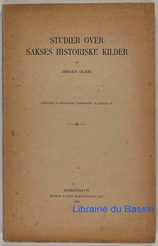 Studier over sakses historiske