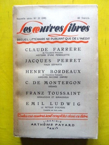 Revue les oeuvres libres - les,