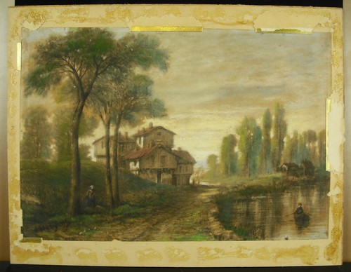 Dessin original pastel c - au,