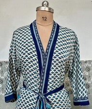 Robe Kimono Longue En Soie