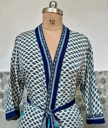 Robe kimono longue soie - kimono,