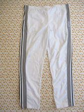 Pantalon Adidas 90'S Blanc gris Bouton Pression Survetement vintage - 186 / XL