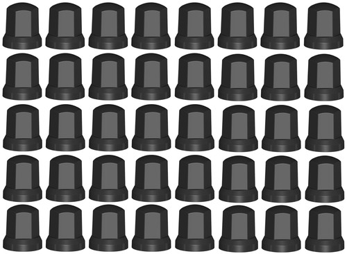 40x noir enjoliveurs noix - noir,