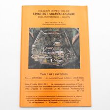 BULLETIN DE L'INSTITUT