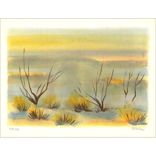 Zarou lithographie originale - zarou,