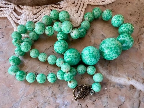 Collier ancien perles chute - collier, en