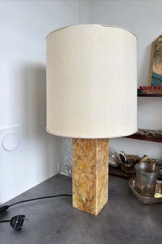 Lampe marbre sienne déco - marbre,