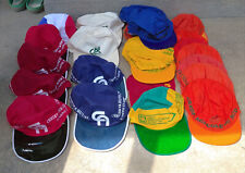 vintage lot 25 ancienne casquette crédit agricole et autre  vélo tour de france 