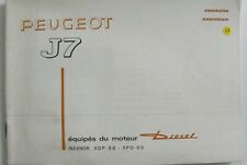 Manuel / notice PEUGEOT J 7