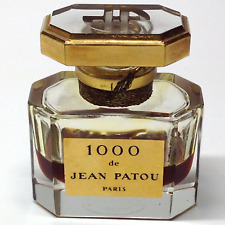JEAN PATOU 1000 PARFUM 15ML entamé flacon cristal sans boite scellé ouvert 6cm