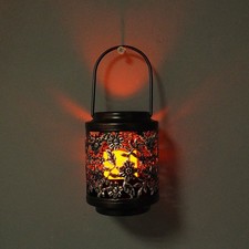 Bougeoir lanterne en fer