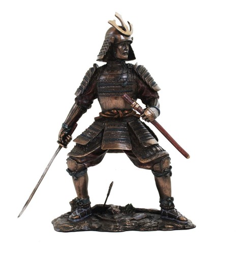Statue guerrier samouraï 24cm - samouraï,