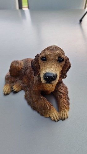 Figurine résine chien setter - résine,